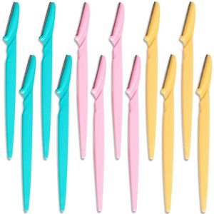 100 Stuks Wenkbrauw Scheermes Dermaplaning Pijnloos Draagbare Facial Scheerapparaat Trimmer Wenkbrauw Trimmer Wenkbrauw Trimmer Makeup Tools