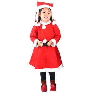 Kerst Mannen En Vrouwen Kerstman Kostuum Prinses Jurken Baard Jongens Kleding Set Met Hoed Kind Rode Kid Kleding outfits