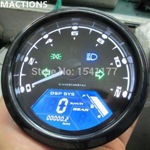 12000RPM Universele Verstelbare LCD Backlight Digitale Snelheidsmeter Kilometerteller Dashboard voor Motorfiets Motor Voor 1,2, 4 Cilinders