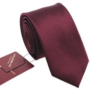 Huishi Mode Wijn Rode Effen Streep Check Skinny Tie 100% Waterdicht Stropdas 6 Cm Stropdas Voor Mannen Formele Zakelijke Wedding party