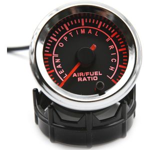 Afr Gauge 52Mm Air Fuel Ratio Gauge Digital Air Fuel Ratio Meter 12V Rook Lens 7 Kleuren Led licht Met Gauge Pod Houder Cup