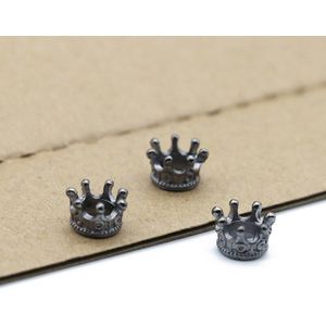Mibrow 50 Stks/partij 8 Kleuren Vintage Crown Charm Kralen Fit Armband Sieraden Crown Kralen Voor Diy Sieraden Maken Bevindingen