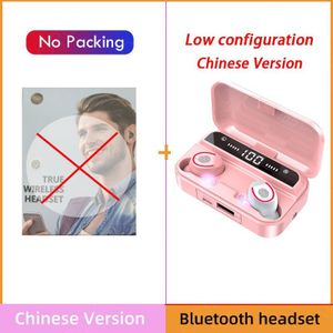Tws Bluetooth 5.1 Koptelefoon Draadloze Hoofdtelefoon 2000Mah Opladen Doos Met Microfoons Waterdicht Headsets Mini Zaklamp Muziek Oordopjes