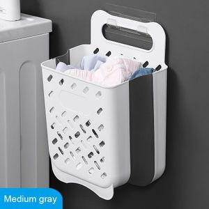 Badkamer Vouwen Vuile Kleren Opslag Mand Wasmand Huishouden Muur Opknoping Grote Draagbare Punch-Gratis Zetten Kleren Emmer