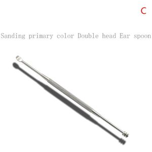 1Pc Double-Ended Rvs Spiraal Oor Pick Lepel Oor Wax Verwijderen Cleaner Oor Tool Multi-Functie draagbare