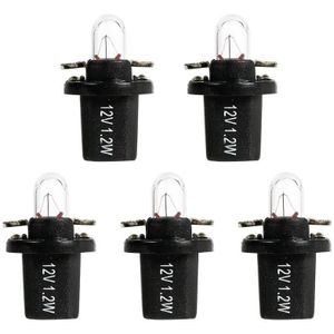 Vodool 5Pcs T5 B8.5D B8.4D 12V Halogeen Lampen Auto Gauge Licht Voor Auto Interieur Dashboard Instrument Verlichting Licht lamp