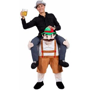 Kerstman Cosplay Kleding Rit Op Me Mascotte Kostuums Carry Back Kleding Kerst/Halloween Party Speelgoed