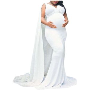 Vetement Femme Vrouwen Pregnants Moederschap Jurk Fotografie Rekwisieten Mouwloze Mop De Vloer Moederschap Effen Jurk Voor Fotoshoot
