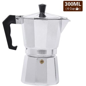 Aluminium Percolator Koffiezetapparaat Pot Voor Outdoor Servies Thuis Kantoor Servies Melk Water Koffie Pot 50/150/300/450/600Ml