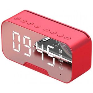 6 Soorten Led Mirror Digitale Wekker Subwoofer Draadloze Bluetooth 5.0 Speaker MP3 Fm Radio Bluetooth Met Telefoon Houder Functie