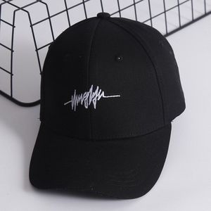 Mode Persoonlijkheid Borduren Wit Cap Katoen Swag Snapback Hoeden voor Mannen Vrouwen Hip Hop Gemonteerd Baseball Caps