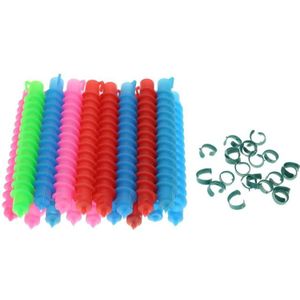 18/35pcs Plastic Lange Spiraal Haar Perm Staven Kappers Curler Rollers DIY Kappers Hair Styling Rollers Salon Tool
