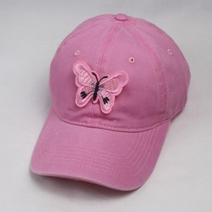 Effen Kleur Vrouwen Vlinder Baseball Cap Gewassen Katoen Vader Hoed Dames Strapback Bal Cap Roze Zwart Geel Kaki