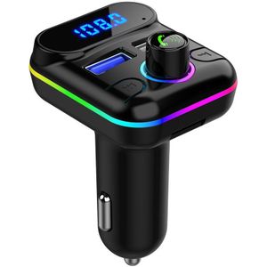 Fm-zender Bluetooth 5.0 Handsfree Car Kit Audio MP3 Speler Met Dual Usb 4.2A Snelle Charger Auto Fm Modulator