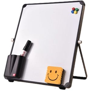 Uitwisbare Magnetische Whiteboard Desktop Message Board Herbruikbare Stand Mini Schildersezel Met/Zonder Clip Voor School Kantoor Kinderen