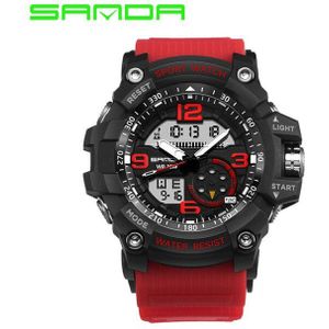 SANDA mannen Sport Horloge Top Luxe LED Digitale Horloge Mode Outdoor Waterdichte heren Horloge Mannelijke Klok Relogio masculino