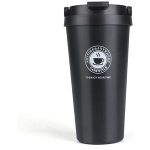 Dubbele Muur Roestvrij Staal Thermosflessen 500ml Thermo Cup Koffie Thee Melk Mok Thermol Fles Thermocup thermosflessen
