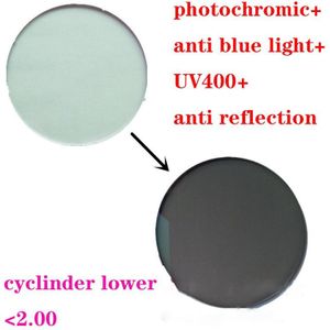 Zerosun (6.2G) wolfraam Brillen Mannen Vrouwen Ultralichte Luchtvaart Brilmonturen Bijziendheid Anti Blauw Meekleurende Progressieve Lens