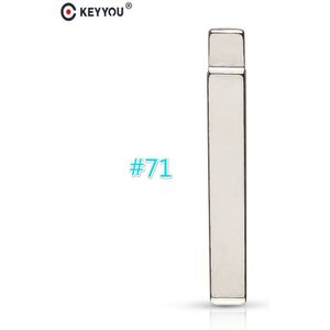 KEYYOU 10/20/50 PCS Flip KD Remote Key Blade HU100 Type #71 voor Opel voor Buick voor Cruze GEEN. 71