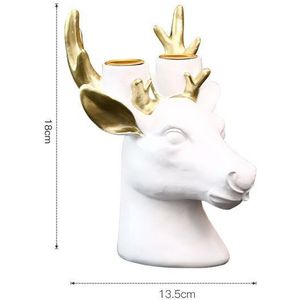 Nordic Hars Elanden Geurkaars Houder Thuis Decore Bruiloft Decoratie Tafel Centerpieces Kandelaar Kaarsen Woondecoratie