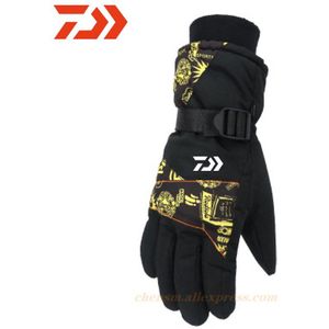 Winter Daiwa Vissen Handschoenen Waterdichte Ski Handschoenen Outdoor Sport Plus Fleece Handschoenen Antislip Warm Vissen Handschoenen