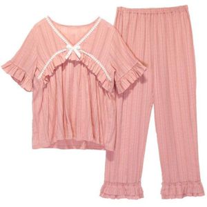 Katoen Moederschap Verpleging Nachtkleding Zomer 2 Stks/set Zwangerschap Moederschap Pyjama Zwangerschap Nachtkleding Lounge X108
