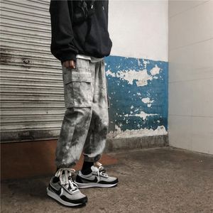 Lappster Mannen Camo Cargo Broek Overalls Hip Hop Japanse Joggingbroek Casual Kaki Koreaanse Vintage Joggers Camouflage Broek