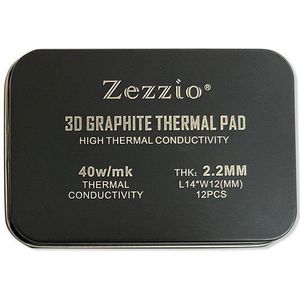 Zezzio 40 W/m. K 3D Graphite Thermische Pad RTX3090/3080 Videokaart Cooling Pad Ic Koeling Gddr 6X Vram High Performance Koeling