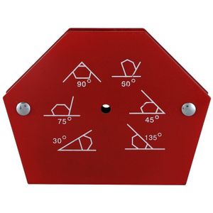 Hexagon Lassen Klepstandsteller 50LB Magnetische Vaste Hoek Solderen Locator Gereedschap Zonder Schakelaar Lassen Accessoires