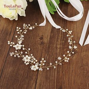 Youlapan SH126 Clear Crystal Bridal Riem Simulatie Parel Bruids Riemen En Sjerpen Dunne Bruids Riem Westerse Bruids Riem