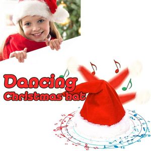 Dansen Kerst Hoed Zingen Kerst Hoed Grappige Speelgoed Kerst Decoratie Santa Hoed Xmas Voor Kinderen En Volwassenen