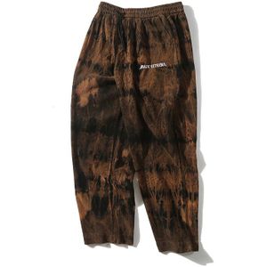 Originele Casual Broek Persoonlijkheid Tie Geverfd Losse Mannen/Vrouwen Broek Koppels Wilde Streetwear Casual Broek