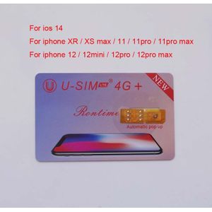 1Pc U-SIM 4G Pro Sim-kaart Automatische Pop Up Voor Iphone Xr Xsmax 11 11pro 11 Pro Max 12 Mini 12 Mini 12pro Max Voor Ios14