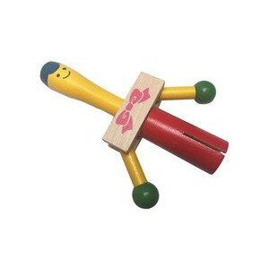 TSAI Kraai Sirene Hout Muziekinstrumenten Handheld Raken Baby Speelgoed Clown Speelgoed Kind Kids Educatief Klepels Speelgoed