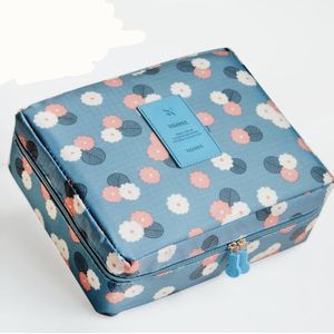 Nylon Rits Multi-layer Tas Make-Up Tas Cosmetische Bag Case Make Up Organizer Organizer Voor Cosmetica