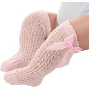 Baby Meisjes Leuke Sokken Grote Strik Decor Dunne Stijl Losse Knie Kous Baby Prinses Jurk Gedoopt Kostuum Accessoires