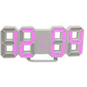 3D LED Wandklok Modern Digitale Tafel Klok Alarm Nachtlampje Saat reloj de pared Horloge Voor Thuis Woonkamer decoratie