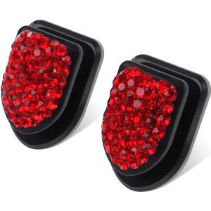 2 Stuks Kleur Rhinestone Crystal Haken Auto Opknoping Tas Houder Thuis Muur Ornamenten Decor Haken Creatieve Mini Bling Haak