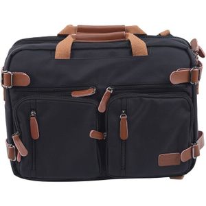 17 Inch Convertible Aktetas Mannen Zakelijke Handtas Messenger Tas Toevallige Laptop Multifunctionele Reistassen Voor Man Grote XA161ZC