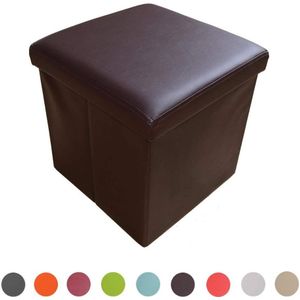 Zetel Krukje Zetel Kubus Opbergdoos Seat Voetsteun Kruk Opvouwbare Duurzaam Kunstleer Voet Opslag Kleur Selectie Grootte Selectie
