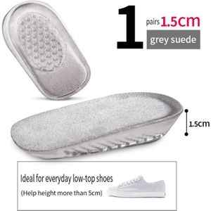 Silicone Gel Invisible Height Increase Insole Heel Lifting Inserts Shoe Foot Care Protector Elastic Cushion Insert for Men Women