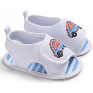 Emmababy Leuke Baby Jongens Meisjes Crib Schoenen Auto Print Gestreepte 3 Kleuren Causale Comfort Wieg Schoenen