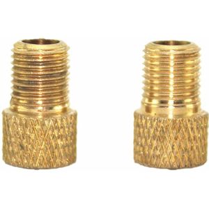 2Pc Messing Adapter Presta Aan Schrader Fiets Valve Converter Bike Connector Accesorios Bicicleta Для Велосипеда # C10