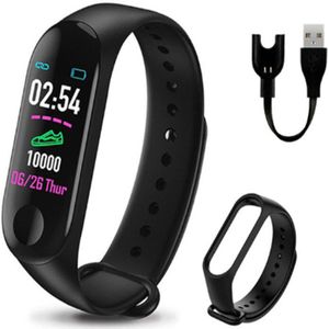 M3 Pro Smart Band Waterdicht Fitness Tracker Stappenteller Call Bericht Herinnering Armband Horlogeband Voor Mannen Vrouwen Kinderen