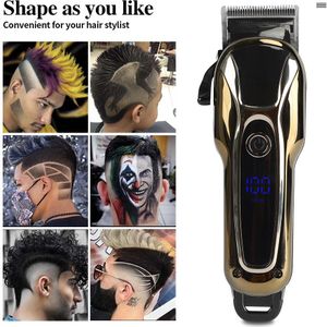 Professionele Kapper Tondeuse Baard Trimmer Scheerapparaat Cordless Snoer Oplaadbare Elektrische T-Outliner Afwerking Snijden Machine