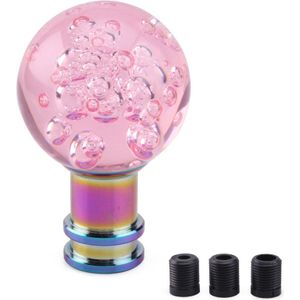 Auto Pookknop Acryl Transparant Roze Versnellingspook Hendel Veranderen Knop Accessoires Voor Mannen Vrouwen Auto Gewijzigde Delen SFN081