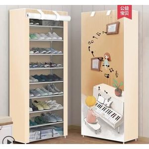 Multi-layer Schoenenrek Stofdicht Stof Montage Schoen Opbergkast Stand Houder Ruimte Besparen Schoen Organisator Rack Pf082711