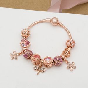 Rose Gold Shining Madeliefjes Bloemen Romantische Hand Dames Mode Vrouwen Armband Diy Armband