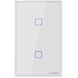 Sonoff Tx T2/T3 Eu/Us Smart Wifi Rf 433/App/Touch Control Muur Lichtschakelaar 1 /2 /3 Gang Type Muur Touch Switch Smart Home