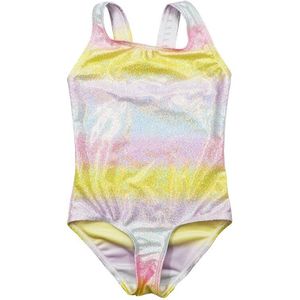 Meisje Bikini Kinderen Badpak Tiener Meisje Een Stukken Badmode Zilver Geperst Bling Patchwork Badpak Kids Bikini 3-10Y